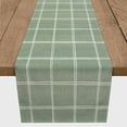 thumbnail image 2 of Creative Products Linen With Plaid Green 4 16 x 72 Poly Twill Table Runner, 2 of 3