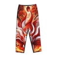 thumbnail image 4 of Daiia Red Sun Flame Fox Women's Sleep Pant with Pockets and Drawstring,Pajama Pants-Medium, 4 of 9
