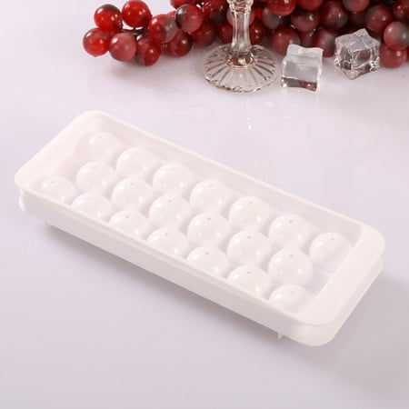 20-Cavity Plastic Ice Ball Tray Maker Slow Melting Ice Cube Mold for Whiskey Liquid Beverage (Best Way To Keep An Ice Cube From Melting)