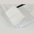 thumbnail image 5 of Mens Milani dress shirt cotton Blend easy wash long sleeves white French Cuffs, 5 of 6