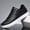 Black, variant on Men's Leather Sneakers - Fashionable casual shoes for Casual Comfort