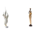 thumbnail image 1 of Figura decorativa,Escultura de plumas para escritorio,oficina,decoración del hogar,Figura decorativa de escritorio para decoración de mesa del hogar,Estatuas de mujeres,Estatuas y esculturas, 1 of 8