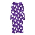 thumbnail image 6 of SELONE Nightgowns Long Sleeve for Women Plus Size Crew Neck Maxi Sleep Shirt Ghost Bats Nighties Halloween Dress, 6 of 8