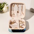 thumbnail image 6 of Crow Decorative Square Travel Portable Jewelry Display Box - Earring Organizer, Necklace and Bracelet Storage Case for Girls and Women, 6 of 6
