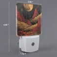 thumbnail image 2 of Rocae Lunar Mountains Golden Rivers for 0.5W Plug in Night Light, Dusk to Dawn, Bright Nightlight Auto-On/Off-, 2 of 7