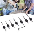 thumbnail image 3 of Jeu de Vis Coniques pour Fraisage, Forets Coniques HSS Durables pour le Forage, 3 of 8