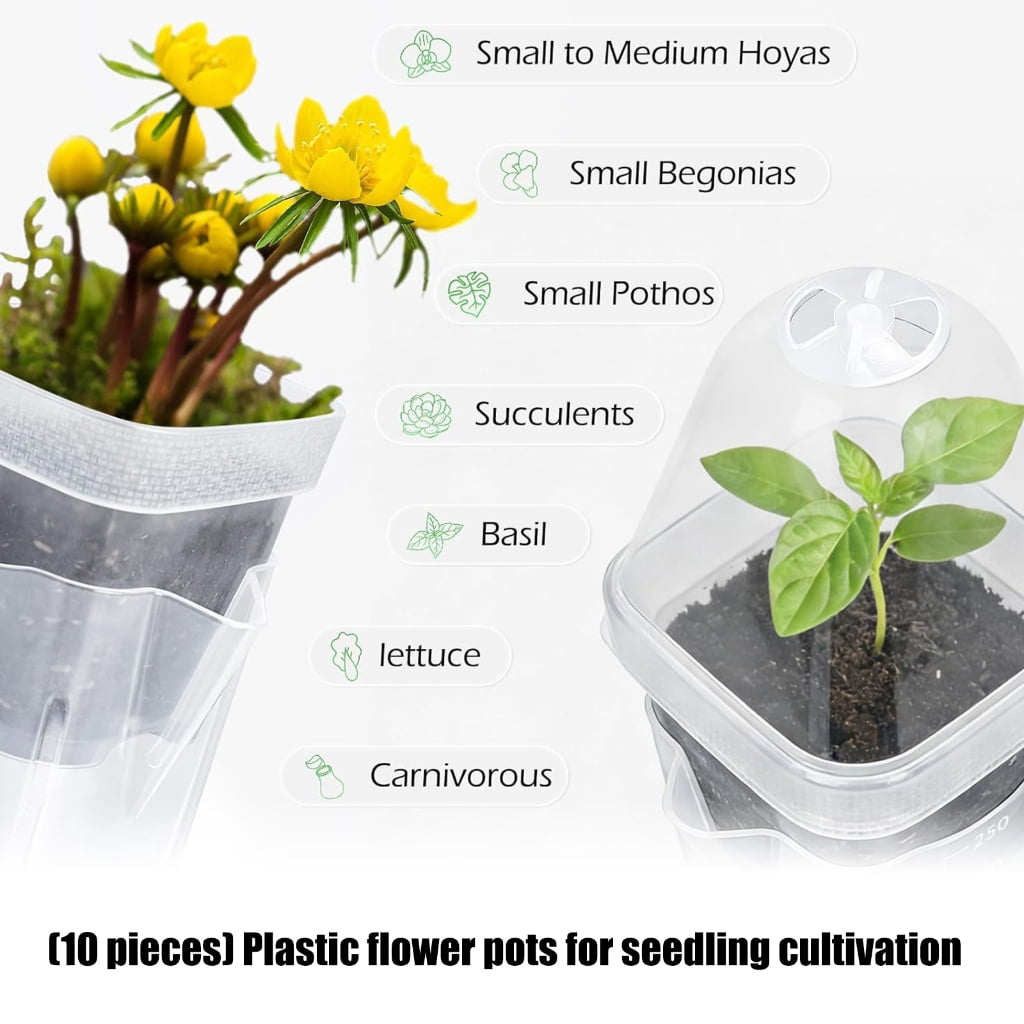 Reusables Seedling Germination Tray Durability Multipurpose Hydroponic Nursery