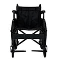 thumbnail image 3 of Silla De Ruedas Todo Terreno Resistente Ligera Neumática Color Negro Plegable, 3 of 6