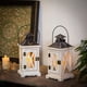 thumbnail image 5 of Laklulu Vintage Lantern Candle Holder - Linterna decorativa de metal de madera, 5 of 5