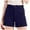 Navy, variant on Women's Comfort Tailored Stretch 5 inch Twill Short Trendy Slim Fit Hiking Shorts Casual Chino Bermuda Athletic Short