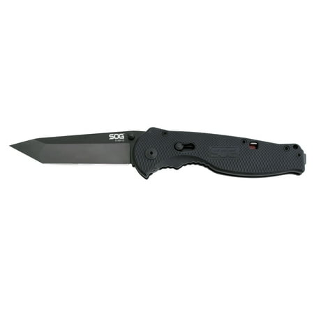 SOG Knives Flash II Tanto, Black TiNi, Straight, (Best Sog Knife For Edc)