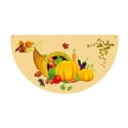 thumbnail image 1 of Thanksgiving Fall Outdoor Indoor Turkey Pumpkin Semicircular Fan Flag Banner for Holiday Celebration and Home Decoration, 1 of 2