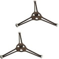 thumbnail image 1 of 2 Pcs Support de Tourne-Disque Micro-Ondes, Support de Plateau en Verre, Anneau Rotatif Rouleau, Plateau Tournant en Plastique Roue Triple de Remplacement pour Support de Plaque Plate (Diamètre du Rouleau 14mm), 1 of 6