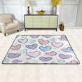 thumbnail image 3 of Non-Slip Area Rug 72"x48" Indoor Washable Floor Mats Carpet Printed for Living Room, Bedroom, Home Decor Pink and Purple Hearts, 3 of 7