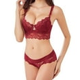 thumbnail image 3 of Varsbaby Sexy Lace Padded Push Up Bra Lingerie Sets for Women, 3 of 5