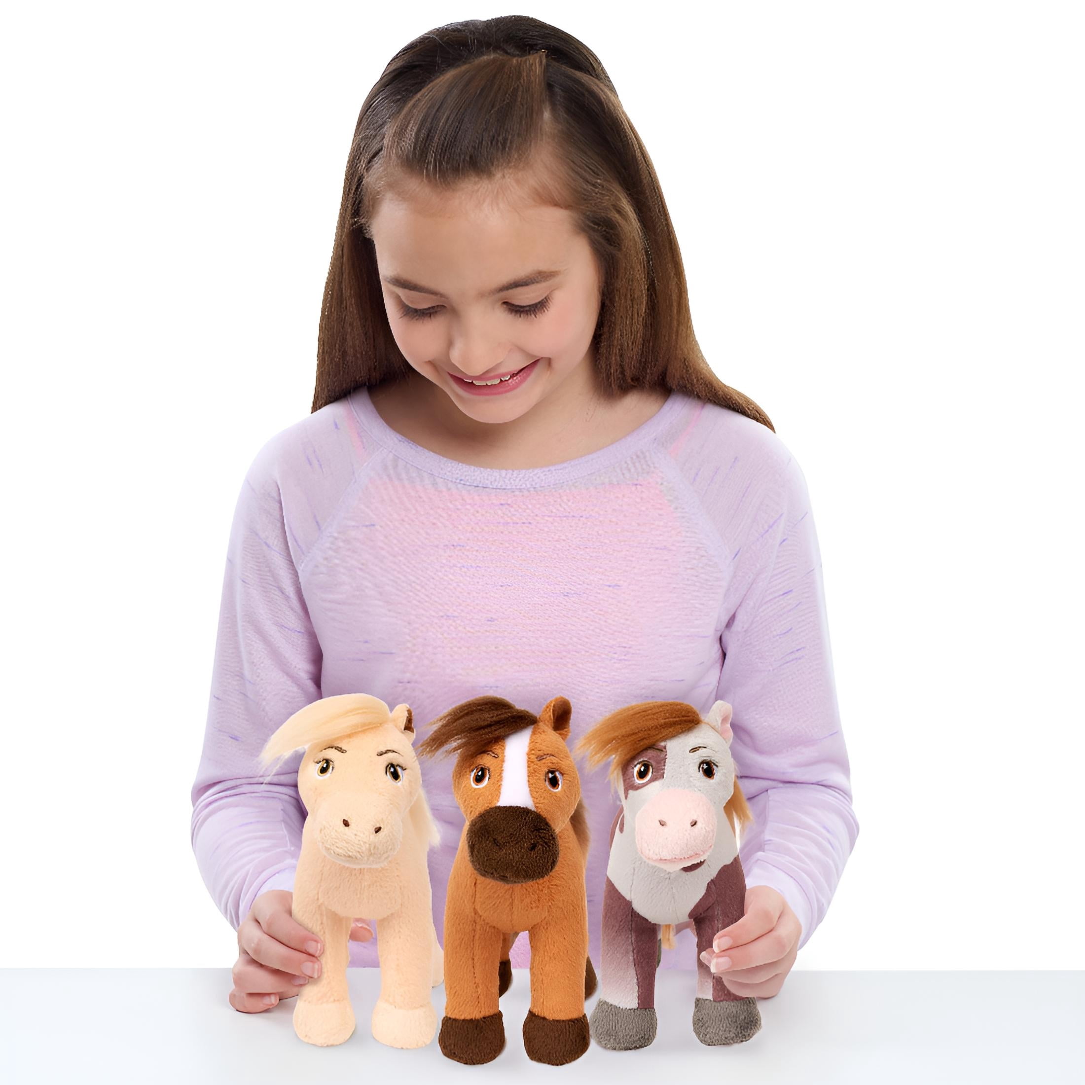 (2 pack) DreamWorks Spirit Riding Free Bean Plush 3-Pack, Kids Toys for Ages 3 Up, Gifts and Presents