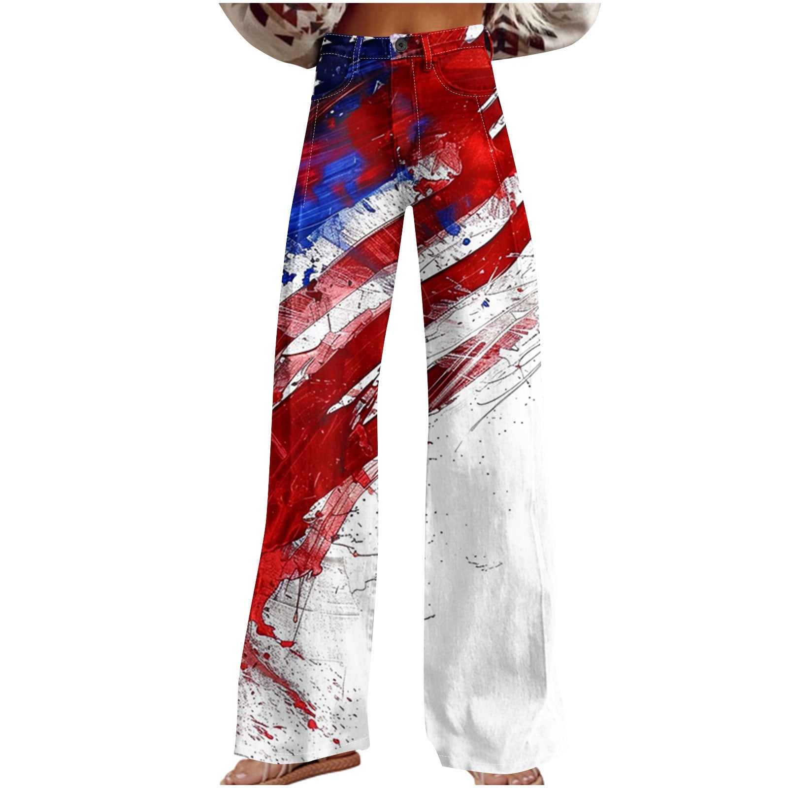 Women's Faux Denim Wide Leg Pants with Button Pockets for Casual Wear and Daily Use