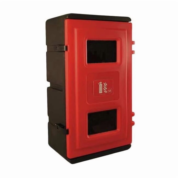 Jonesco Fire Extinguisher Cabinet, Surface Mount, 24 in Height, Plastic JBDE73