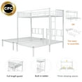 thumbnail image 3 of SESSLIFE Twin Size Metal Triple Bunk Bed, Twin Over Twin Triple Bunk Bed Can be Separated into 3 Twin Metal Beds, White, 3 of 5