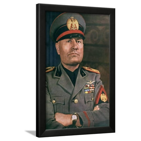 Il Duce Benito Mussolini Framed Print Wall Art Walmart Com Images, Photos, Reviews