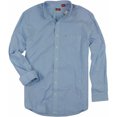 thumbnail image 1 of IZOD - Camisa de vestir con botones a rayas deportivas de lujo para hombre, azul, 2XLT, 1 of 1