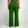thumbnail image 4 of YHAJDS Plus Size Yoga Pants Elastic Waist Split Hem Tight Sports Long Trousers With Side Pockets, 4 of 7