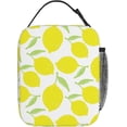 thumbnail image 3 of Reusable Lunch Bag Cartoon Lemon Painting Insulated Lunch Box Container Portable Cooler Thermal Lunch Tote Bag for Women Men Adult Work Office Picnic Travel Beach, 3 of 6
