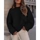 thumbnail image 5 of Suéter PRETTYGARDEN Negro Oversized Difuso Cuello Redondo Talla L, 5 of 8