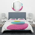 thumbnail image 2 of Designart 'Minimal Spots Balance IV' Geometric Duvet Cover Set, 2 of 4