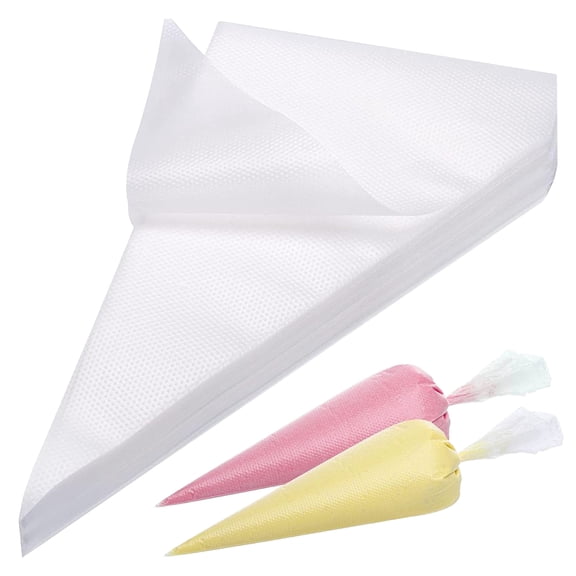 Januofit 100Pcs Disposable Piping Bags, 13 Inch Anti Burst Pastry Bags - Icing Piping Bags for Frosting - Suitable for Baking and Cake Decorating