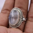 thumbnail image 2 of Fine Silver Moonstone Ring for Women Handmade in Jaipur, 2 of 4