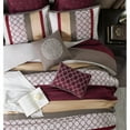 thumbnail image 3 of Nanshing Avalon 8 Piece Trellis Moroccan Print Comforter Set, Berry/Taupe, California King, 3 of 5