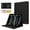 Black, variant on Case for iPad Pro 11" 2024 M4 5th Geneartion A2836/A2837/A3006, Vintage Fabric PU Leather Folio Cover Soft TPU Inner Multiple Viewing Angles Stand with Pencil Holder Card Slot - Black