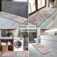 thumbnail image 2 of Pink Paisley and Floral Pattern Kitchen Rug Mat,Kitchen Runner Rugs Non Skid Washable,Decorative Kitchen Floor Mats for Kitchen,Sink,Laundry,17"X47", 2 of 5