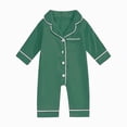 thumbnail image 4 of 18-24 Months Infant Baby Boys Girls Fall Winter Striped Romper,Cute Graphic Long Sleeve Baby Jumpsuit 12 18 24 Months 2T 3T,Green, 4 of 4