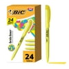 BIC Brite Liner Yellow Highlighter, Chisel Tip, Fluorescent Yellow Ink, 24 Count