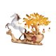 thumbnail image 5 of Figura de caballo, escultura animal, obra de arte, regalo novedoso para amantes, adorno de escritorio Blanco lechoso, 5 of 9