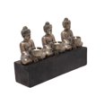 thumbnail image 1 of Sagebrook Home 3 Sitting Buddha Tealight Candle Holder, 1 of 1