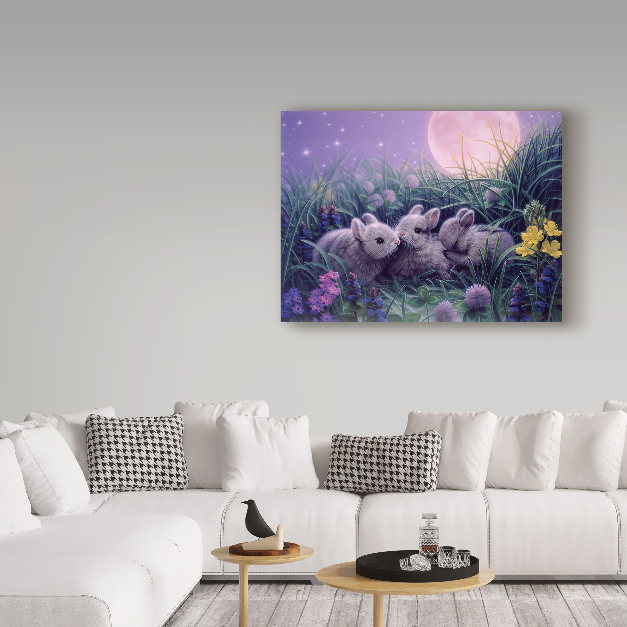 Trademark Fine Art 'Moon Babies' Canvas Art by Kirk Reinert