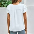 thumbnail image 7 of Women Summer Tops Women Dressy Casual Tops Business Work Blouses Summer Shirts Short Sleeve Crew Neck Running T Shirts Not Today Tee Womens Trendy Long Sleeve Shirt Scrub Womens plus Tunic White XL, 7 of 7