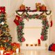 thumbnail image 4 of Guirnalda navideña de ratán LED de 2,7 M, guirnalda decorativa de Navidad verde, árbol de Navidad Artificial, cartel de ratán, corona decorativa, 4 of 4