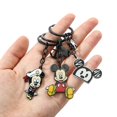 thumbnail image 3 of Disney-Llavero clásico de Mickey Mouse, mochila escolar, esmalte de Metal, Minnie, Anime, colgante, joyería, regalo creativo, 3 of 4
