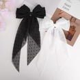 thumbnail image 3 of 2PCS Large Hair Bows for Girls French Barrette Bowknot with Long Tail for Women, 3 of 4