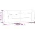 thumbnail image 4 of vidaXL Coussin de Tête de Lit Gris Foncé 152 cm Tissu, 4 of 5