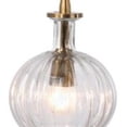 thumbnail image 4 of Jamie Young Co Sophia Carafe Modern Metal Pendant in Clear/Brass, 4 of 6