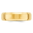 thumbnail image 3 of Primal Gold 14 Karat Yellow Gold 6mm Beveled Edge Comfort Fit Band Size 5.5, 3 of 6