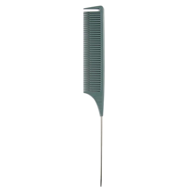 Peine de pelo para resaltar de dientes finos Colcomx Peine para el cabello con revestimiento de sección Gris