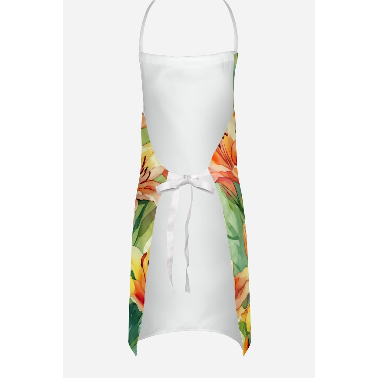 Utah Sego Lilies in Watercolor Apron 27 in x 30 in