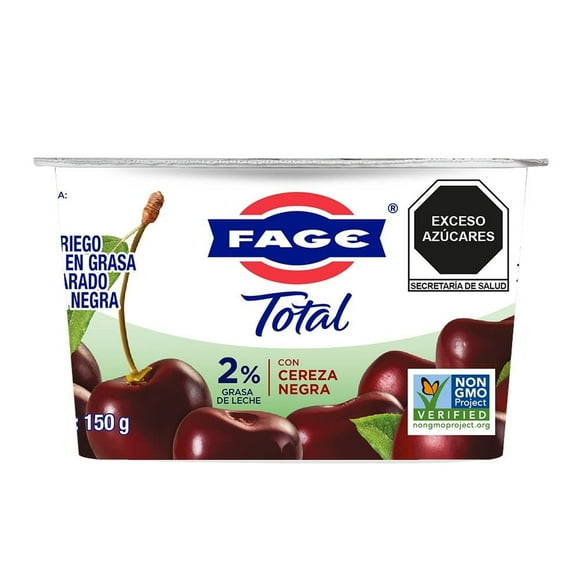 Yoghurt Fage Splitcup natural con preparado de cereza negra 150 g