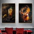 thumbnail image 4 of Retro Cocktail Explosion Canvas Painting, Whiskey, Iced Juice, Ice Tea Drinks, Posters Prints,Club, Restaurant, Bar, Home Decor50 x 70 cm (without frame),R, 4 of 7